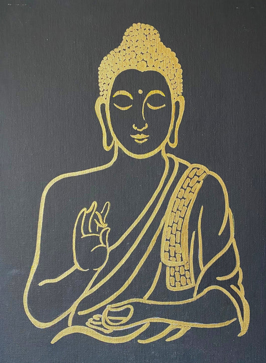 Buddha in Meditation - Half Portrait