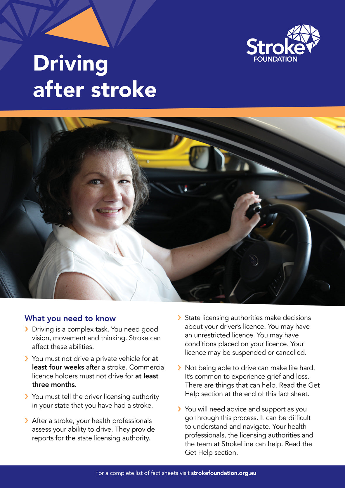 Fact sheet - Driving after stroke
