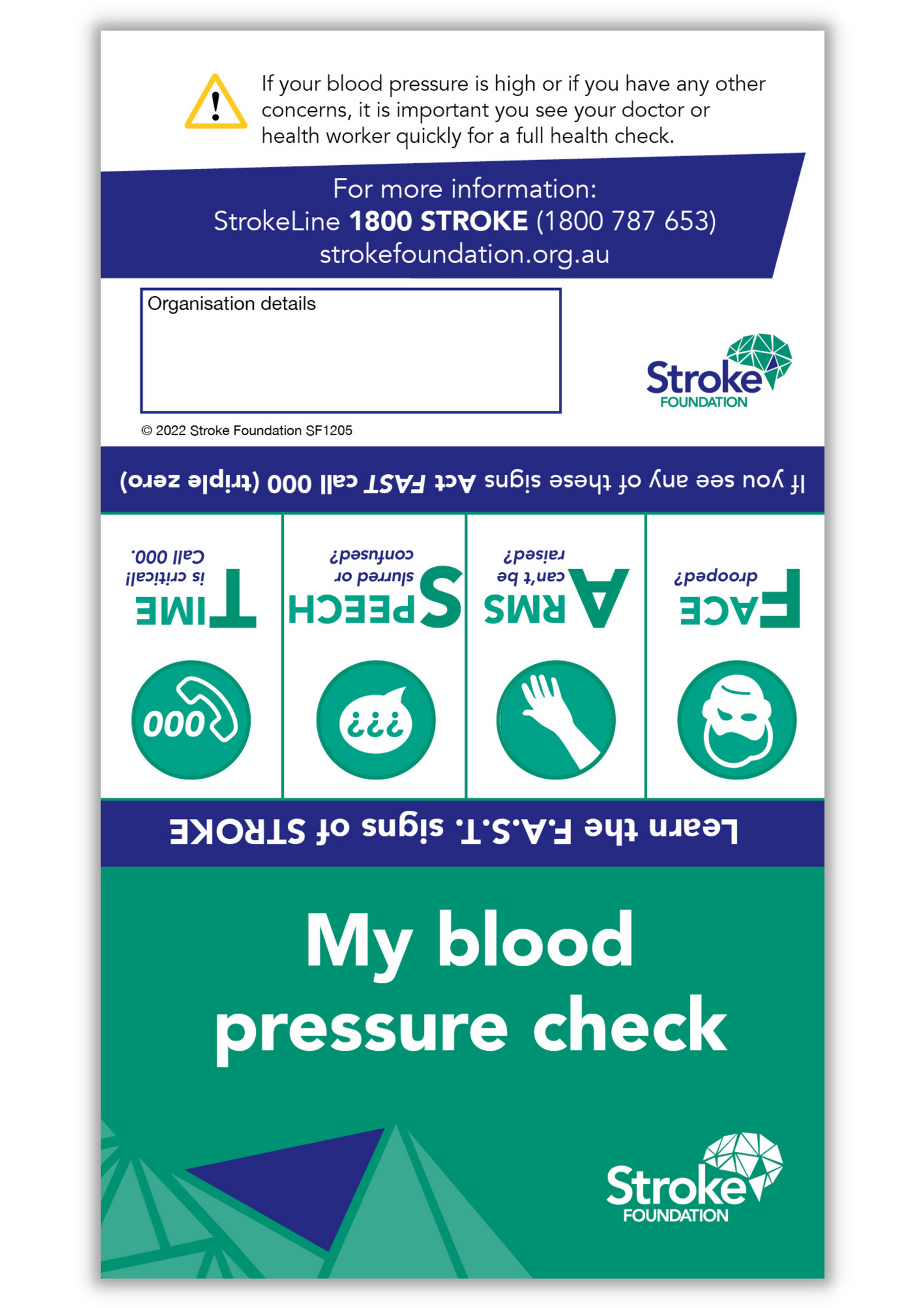 Blood Pressure Wallet Cards