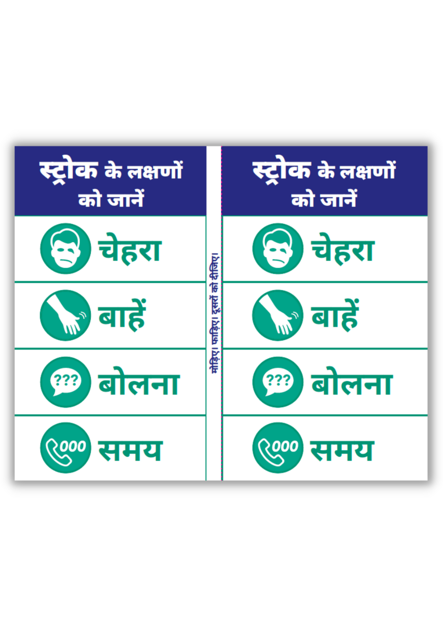 F.A.S.T. wallet cards - हिन्दी (Hindi) version