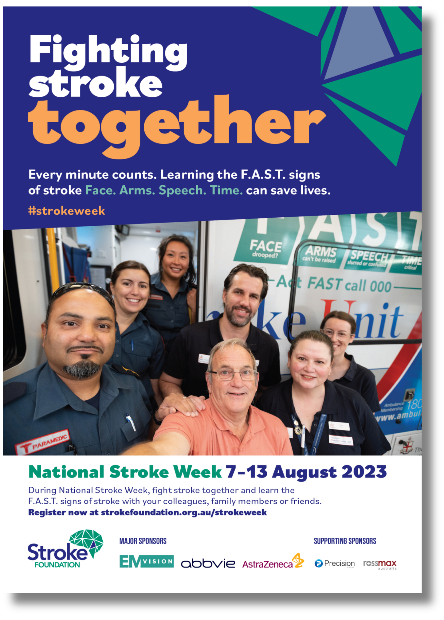 National Stroke Week 2023 campaign poster