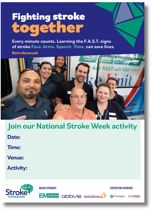 National Stroke Week 2023 activity poster
