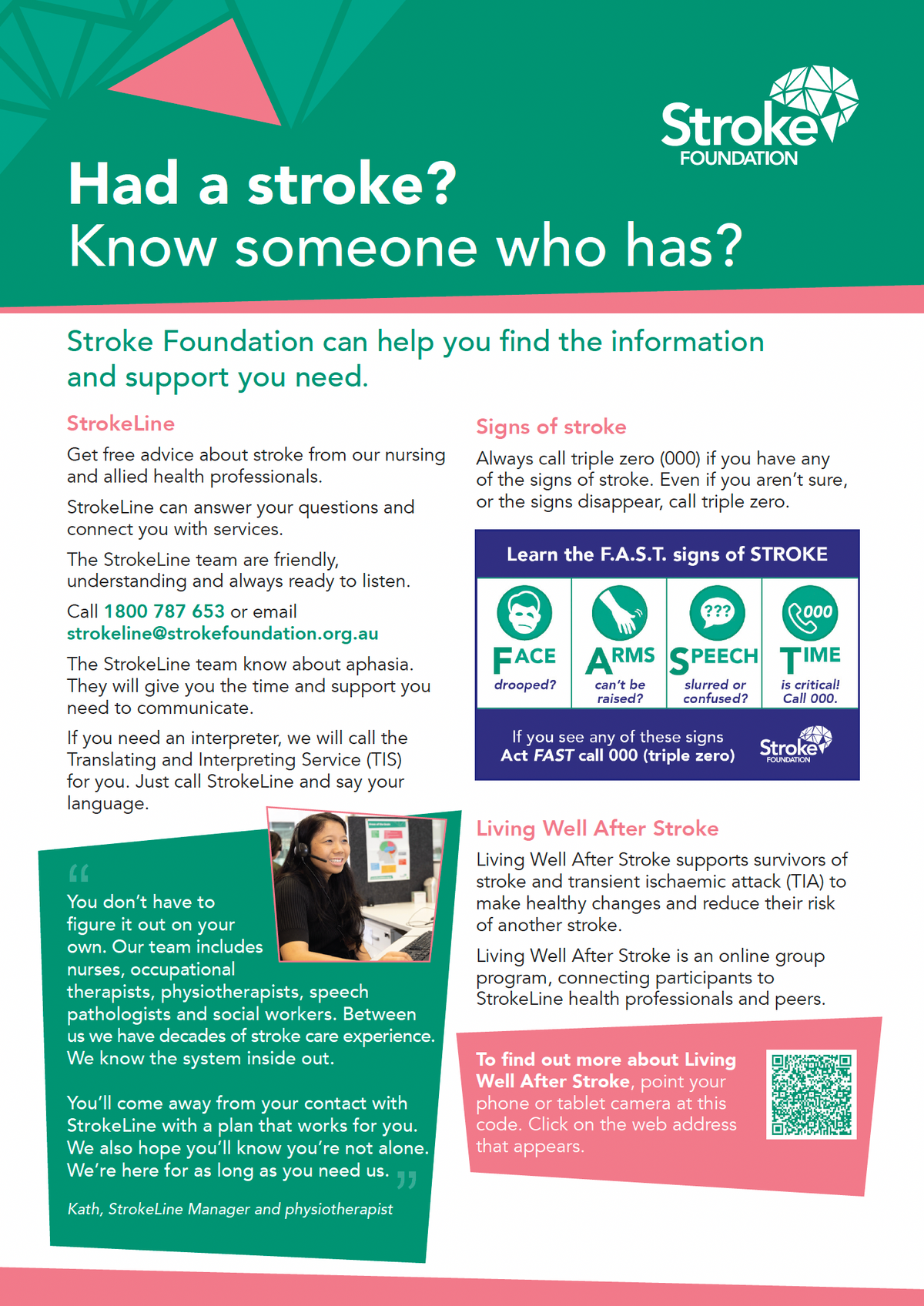 Stroke Recovery: Information, Support and Services – Stroke Foundation ...