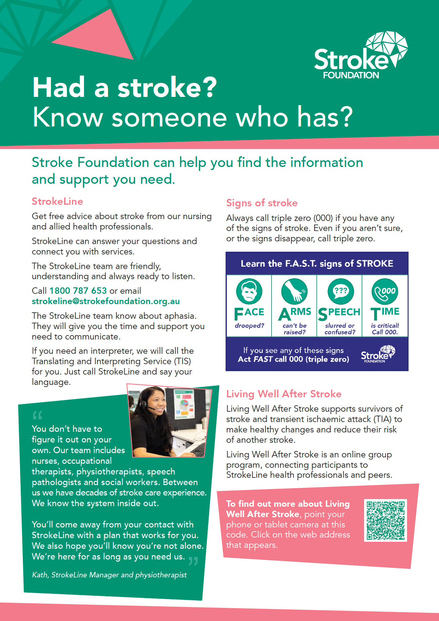 Stroke Recovery: Information, Support and Services