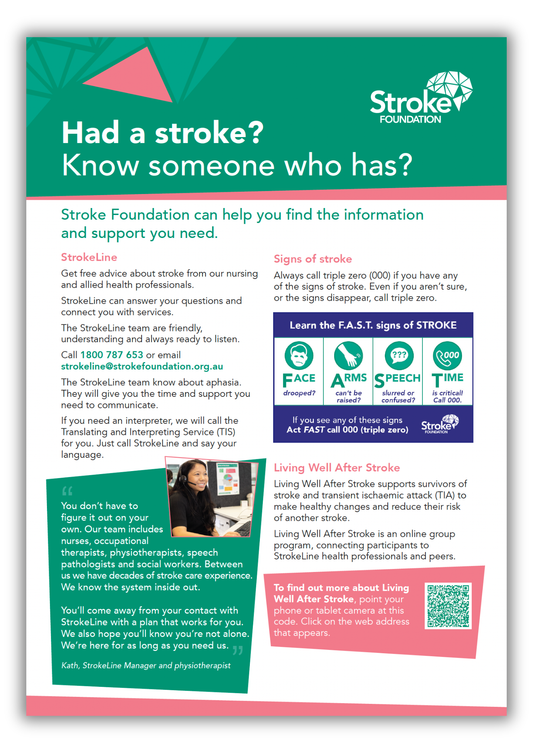 Stroke Recovery: Information, Support and Services