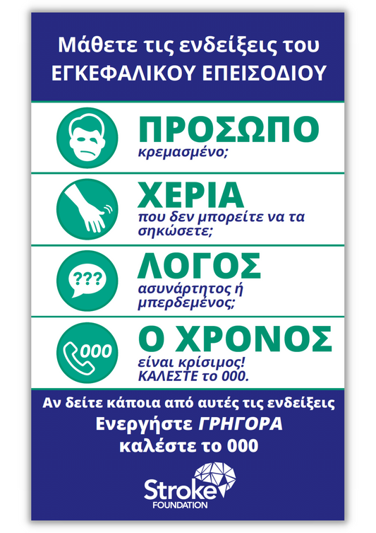 F.A.S.T. fridge magnets - Ελληνικά (Greek) version (20 pack)